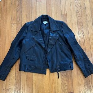 TopShop black leather jacket